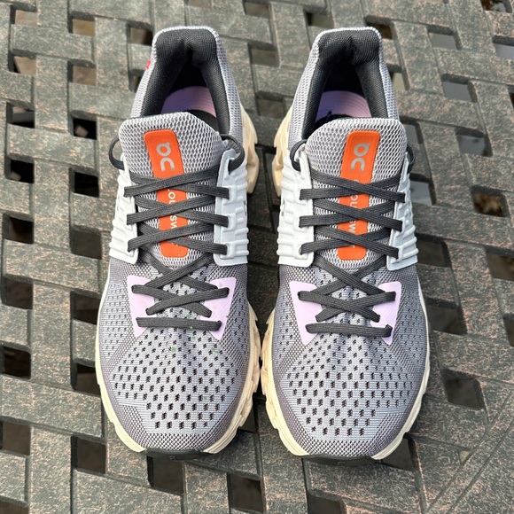 On Running Shoes - On Cloudswift Running Women's Athletic Shoes 9 W in Gray, Orchid, and Orange